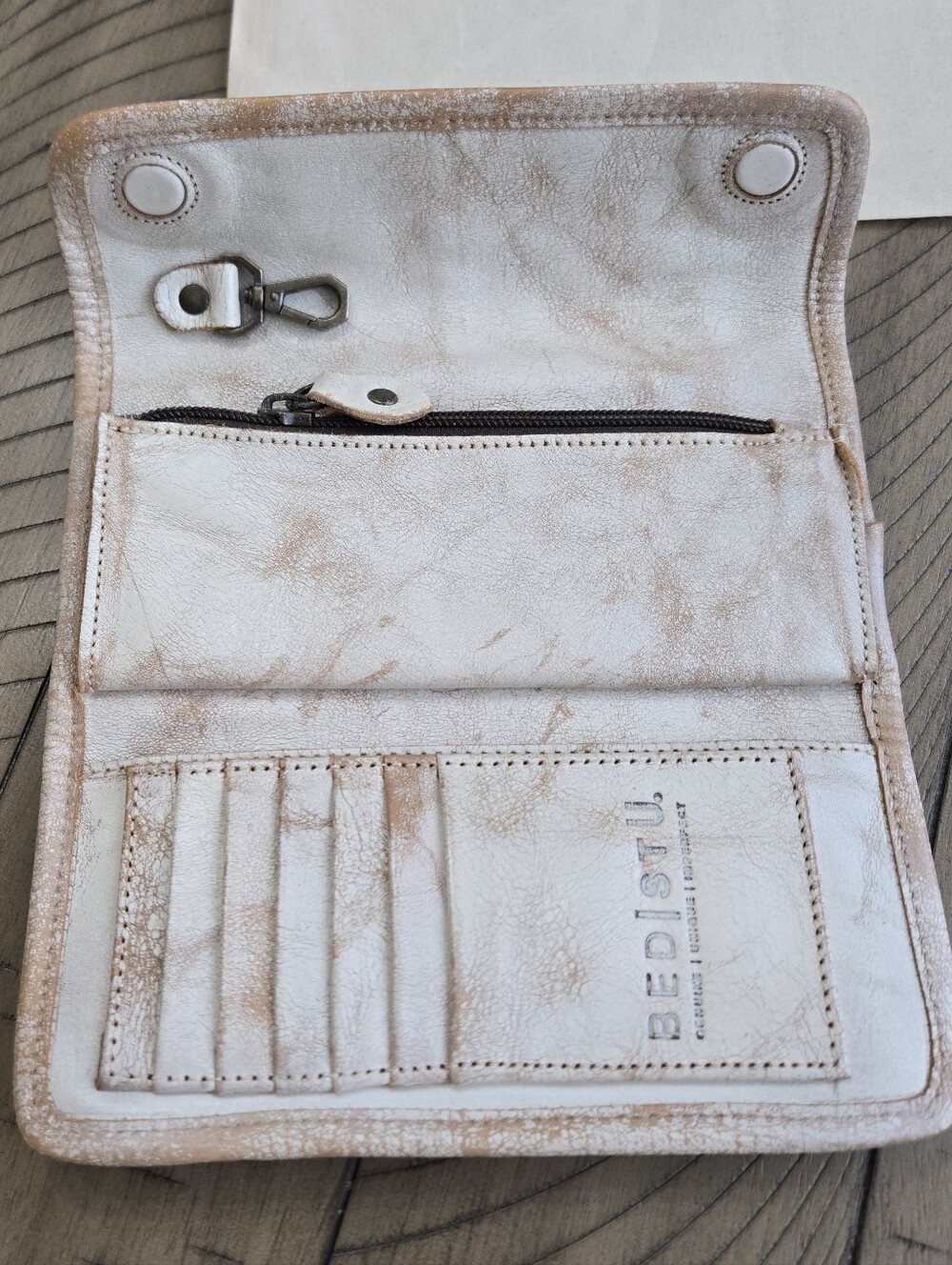 BED|STU Nectar Lux Distressed Leather Fold Wallet